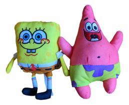 Conjunto de brinquedos de pelúcia de pelúcia Bob Esponja, calças quadradas de 25 cm e 28 cm