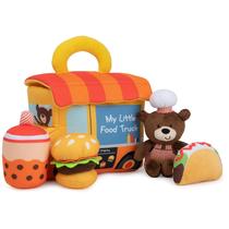 Conjunto de brinquedos de pelúcia GUND Baby Play Soft My Little Food Truck de 5 peças Conjunto de brinquedos de pelúcia GUND Baby Play Soft My Little Food Truck de 5 peças