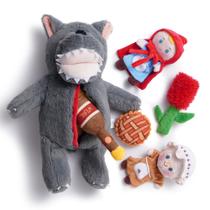 Conjunto de brinquedos de pelúcia para cães Nocciola 6 em 1, conto de fadas para cães pequenos Conjunto de brinquedos de pelúcia para cães Nocciola 6 em 1, conto de fadas para cães pequenos