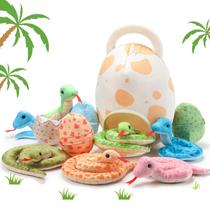 Conjunto de brinquedos de pelúcia Stuffed Animal Snake HyDren 12 peças com bolsa