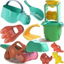 Conjunto de brinquedos de praia com tema de dinossauro para bebês de 25 a 36 m e 4 a 6 anos Conjunto de brinquedos de praia com tema de dinossauro para bebês de 25 a 36 m e 4 a 6 anos