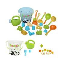 Conjunto De Brinquedos De Praia Panda Para Crianças 20 Peças, Garrafa De Água, Pás, Jogos Ao Ar Conjunto De Brinquedos De Praia Panda Para Crianças 20 Peças, Garrafa De Água, Pás, Jogos Ao Ar