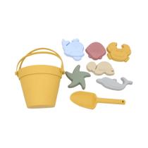 Conjunto de Brinquedos de Praia para Crianças (8 Peças) - Caixa de Areia de Silicone Macio