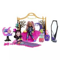 Conjunto de brinquedos de quarto Monster High Creepover com Draculaura e Clawdeen
