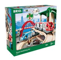 Conjunto de brinquedos de trem BRIO World Travel Switching 33512 42 peças