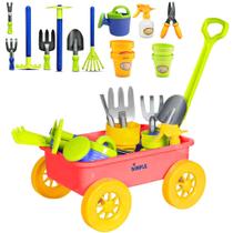 Conjunto de brinquedos Dimple Garden Wagon & Tools Premium, 15 unidades para crianças
