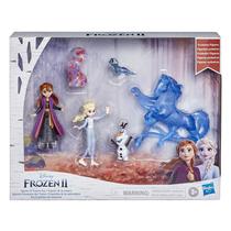 Conjunto de brinquedos Disney Frozen II Anna Elsa com Bruni Olaf Nokk Hasbro