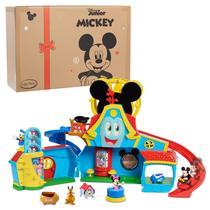 Conjunto de Brinquedos Disney Junior Mickey Mouse - A Casa da Diversão com 3 Bonecos