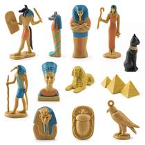 Conjunto de brinquedos do Egito Antigo, 12 peças, modelo Pyramid Sphinx para crianças