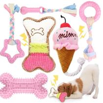Conjunto de brinquedos Dog Chew, corda de algodão colorida, 6 peças, durável Conjunto de brinquedos Dog Chew, corda de algodão colorida, 6 peças, durável