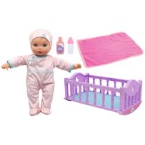 Conjunto de brinquedos Doll New Adventures de 30 cm Crib Time Fun para maiores de 2 anos Conjunto de brinquedos Doll New Adventures de 30 cm Crib Time Fun para maiores de 2 anos