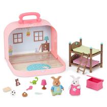 Conjunto de brinquedos Dollhouse Li'l Woodzeez com 2 bonecos +3 anos Conjunto de brinquedos Dollhouse Li'l Woodzeez com 2 bonecos +3 anos