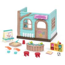 Conjunto de brinquedos Dollhouse Li'l Woodzeez Li'l Luvs & Hugs Nursery Conjunto de brinquedos Dollhouse Li'l Woodzeez Li'l Luvs & Hugs Nursery