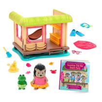 Conjunto de brinquedos Dollhouse Li'l Woodzeez Sunshine Tiki Hut Beach 3+