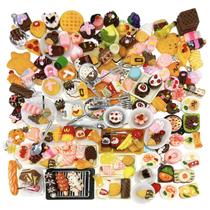 Conjunto de brinquedos Dollhouse Miniature Food Pretend Fast Food, 200 unidades Conjunto de brinquedos Dollhouse Miniature Food Pretend Fast Food, 200 unidades