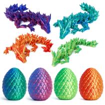 Conjunto de brinquedos Dragon Egg KERIDAZPLY impresso em 3D com dragão de cristal Conjunto de brinquedos Dragon Egg KERIDAZPLY impresso em 3D com dragão de cristal