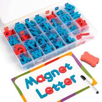 Conjunto de brinquedos educativos Coogam Magnetic Letters 251 unidades com placa