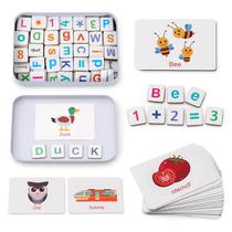 Conjunto de brinquedos educativos Coogam Magnetic Letters Numbers para crianças