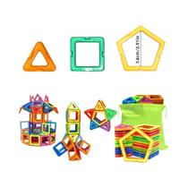 Conjunto De Brinquedos Educativos De Construção Magnética DIY Grande, Brinquedos Magnéticos Em Cores
