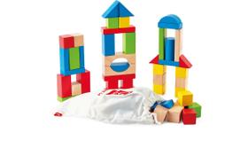 Conjunto de brinquedos empilháveis Building Blocks Hape Maple Wood Stacking para crianças com mais de 1 ano Conjunto de brinquedos empilháveis Building Blocks Hape Maple Wood Stacking para crianças com mais de 1 ano