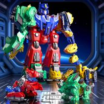 Conjunto de brinquedos Eohemeral Dinosaur Transforming Robot 6 em 1 para crianças com mais de 3 anos