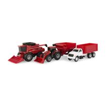 Conjunto de brinquedos ERTL Case IH Harvest Farm escala 1:64 para crianças a partir de 3 anos