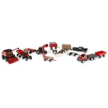 Conjunto de brinquedos ERTL Case IH Tractor and Vehicle Conjunto econômico de 20 peças