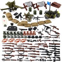 Conjunto de brinquedos Feleph WW2 Weapons para figuras de soldados com acessório
