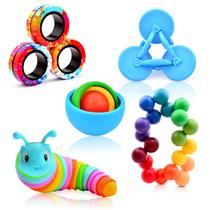 Conjunto de brinquedos Fidget ASIOWELY Fidget Slug Sensory Ball para crianças Conjunto de brinquedos Fidget ASIOWELY Fidget Slug Sensory Ball para crianças