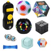 Conjunto de brinquedos Fidget SweFuncy, pacote com 10 Magic Cube Infinity Pad