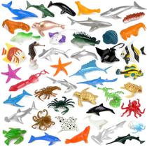 Conjunto de Brinquedos FXMHEHBB com 46 Mini Animais Marinhos de Vinil Conjunto de Brinquedos FXMHEHBB com 46 Mini Animais Marinhos de Vinil