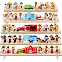 Conjunto de brinquedos HIYZI Wooden Community Helpers, 44 peças educacionais