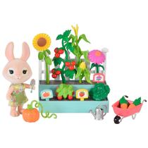 Conjunto de brinquedos Honey Bee Acres Time to Garden com boneca em miniatura 3+ Conjunto de brinquedos Honey Bee Acres Time to Garden com boneca em miniatura 3+
