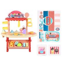Conjunto de brinquedos Ice Cream Cart Mini Candy Cart Pretend Play Food Conjunto de brinquedos Ice Cream Cart Mini Candy Cart Pretend Play Food