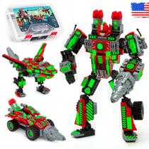 Conjunto de Brinquedos JITTERYGIT Mech - Robôs de Construção com Brilho no Escuro