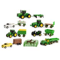 Conjunto de Brinquedos John Deere com 20 Peças - Trator, Caminhão e Mais (5+ anos) Conjunto de Brinquedos John Deere com 20 Peças - Trator, Caminhão e Mais (5+ anos)