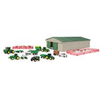 Conjunto de Brinquedos John Deere Farm Toys Die-Cast - 70 Unidades - Escala 1:64