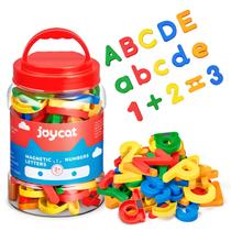 Conjunto de brinquedos JoyCat, letras magnéticas, números, alfabeto, 78 peças
