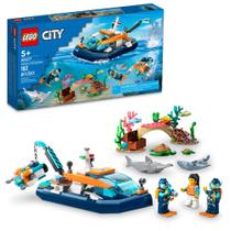 Conjunto de brinquedos LEGO City Sea Explorer Boat com figuras 60377 Conjunto de brinquedos LEGO City Sea Explorer Boat com figuras 60377