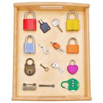 Conjunto de brinquedos Lock and Key MIKNEKE Montessori para crianças de 3 anos ou mais Conjunto de brinquedos Lock and Key MIKNEKE Montessori para crianças de 3 anos ou mais