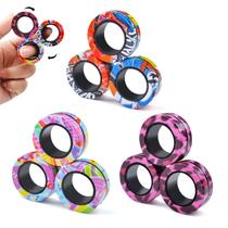 Conjunto de brinquedos Magnetic Rings Fidget Cevioce 9 unidades para crianças com mais de 8 anos Conjunto de brinquedos Magnetic Rings Fidget Cevioce 9 unidades para crianças com mais de 8 anos