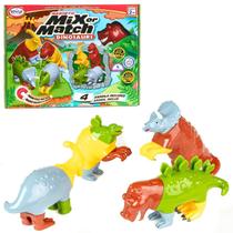 Conjunto de brinquedos magnéticos Popular Playthings Dinosaurs 15 peças Conjunto de brinquedos magnéticos Popular Playthings Dinosaurs 15 peças