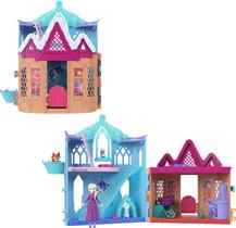 Conjunto de brinquedos Mattel Disney Frozen Elsa com 10 áreas de lazer e 3 animais Conjunto de brinquedos Mattel Disney Frozen Elsa com 10 áreas de lazer e 3 animais