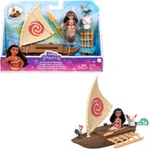 Conjunto de brinquedos Mattel Disney Princess Moana com boneca e barco