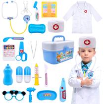 Conjunto de brinquedos médicos Doctor Kit Acelane Kids Pretend Play, 21 unidades