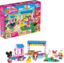 Conjunto de Brinquedos Mega Barbie - Mercado de Fazendeiros com 3 Microbonecas