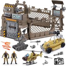 Conjunto de brinquedos militares fisca Military Base Playset para crianças de 3 anos ou mais