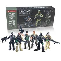 Conjunto de brinquedos militares MQSTARSRISE Army Men para meninos de 4 a 7 anos com armas