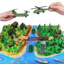 Conjunto de Brinquedos Militares Toy Army (124 Peças) - Para Meninos de 3 a 12 Anos Conjunto de Brinquedos Militares Toy Army (124 Peças) - Para Meninos de 3 a 12 Anos
