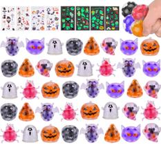 Conjunto de brinquedos Mochi Squishy Toys LEEHUR para Halloween, 40 unidades